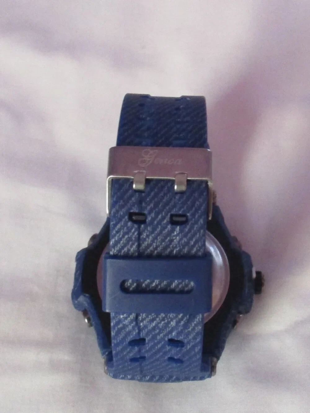 Genoa Japanese Movement Blue Multi-Function Watch with Silicon Strap (6.50-8.50)